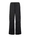 Hope Black Loose Drawstring Collapse Cargo Pants In Black