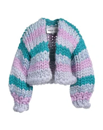 Hope Macaulay Woman Cardigan Lilac Size S/m Wool, Merino Wool, Bamboo
