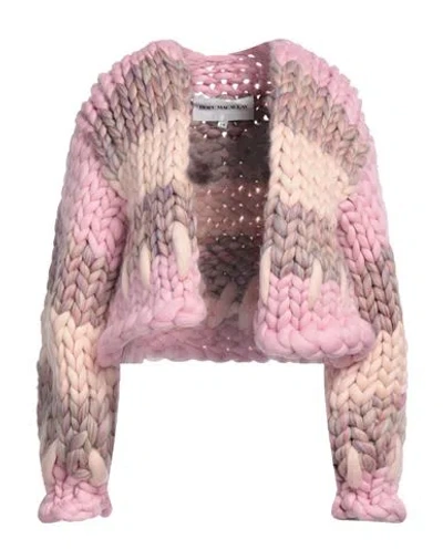 Hope Macaulay Woman Cardigan Pink Size S/m Wool, Merino Wool, Bamboo