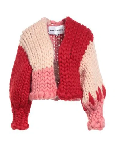 Hope Macaulay Woman Cardigan Red Size M/l Wool