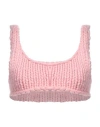Hope Macaulay Woman Top Pink Size L Merino Wool In Pink