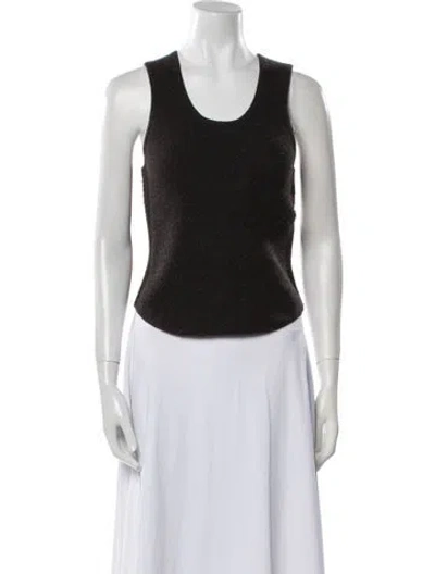 Pre-owned Hope Merino Wool Scoop Neck Sweater In Black