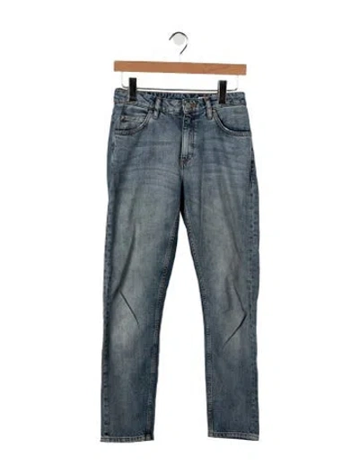 Pre-owned Hope Mid-rise Straight Leg Jeans In Blue