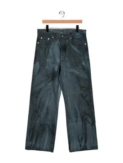 Pre-owned Hope Mid-rise Straight Leg Jeans In Blue