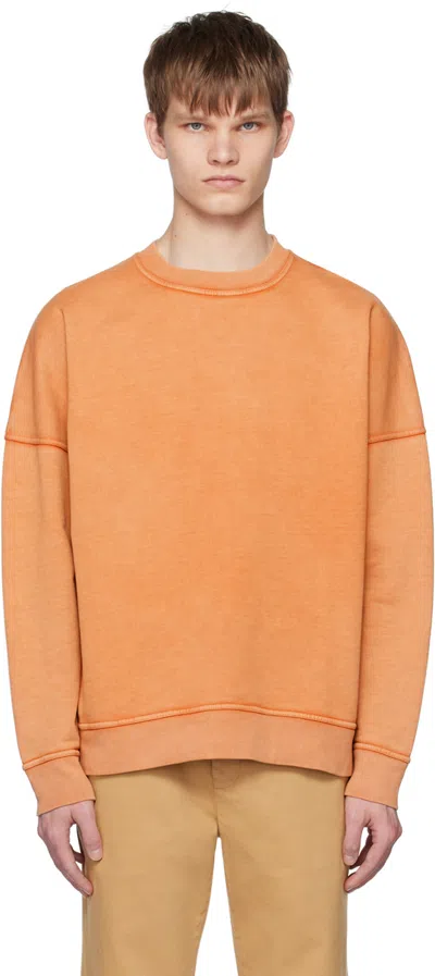 Hope Orange Sub Sweatshirt In Rusty Orange Vintage