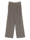 Hope Pleat-detailing Trousers In Gray