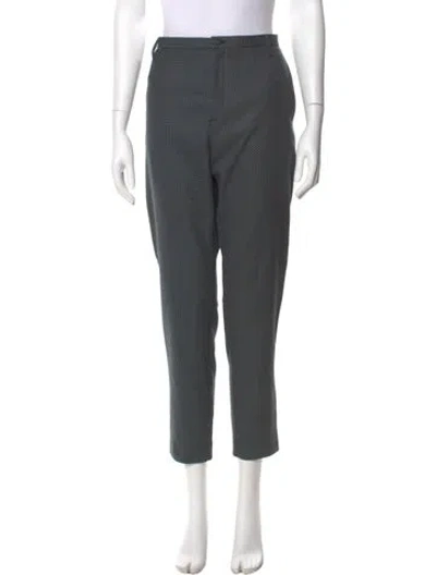 Pre-owned Hope Polka Dot Print Straight Leg Pants In Gray