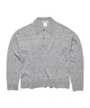 Hope Gray Preppy Polo Sweater In Gray