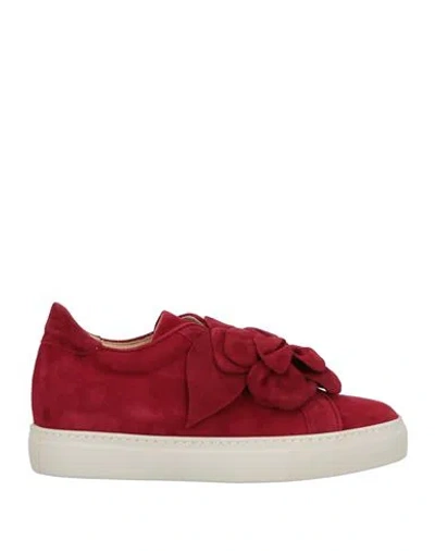 Hope Shoes Woman Sneakers Red Size 7 Leather