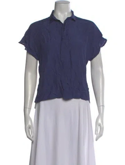 Pre-owned Hope Short Sleeve Top In Blue