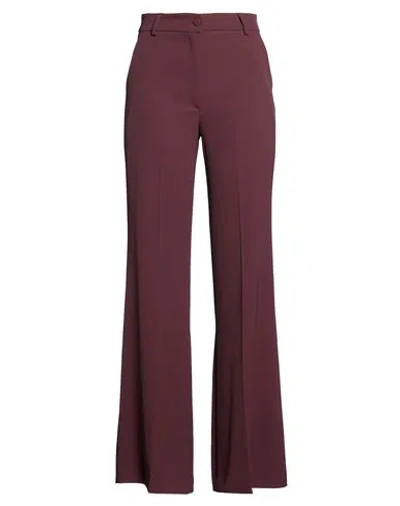 Hope Sky Woman Pants Plum Size 4 Polyester, Elastane In Purple