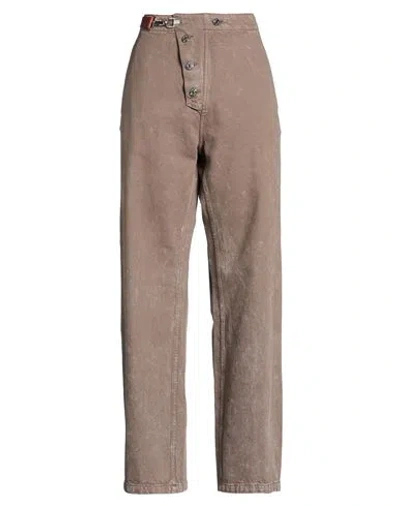 Hope Stockholm Woman Jeans Taupe Size 6 Cotton In Brown