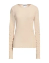 Hope Stockholm Woman Sweater Beige Size 10 Cotton, Polyamide In Beige
