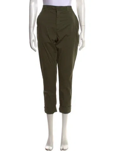 Pre-owned Hope Straight Leg Pants In Green