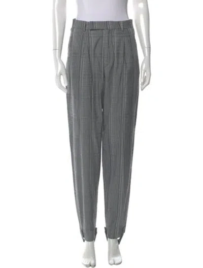 Pre-owned Hope Striped Straight Leg Pants In Gray