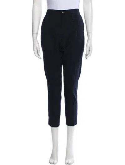 Pre-owned Hope Virgin Wool Skinny Leg Pants In Blue