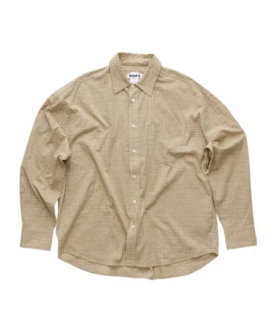 Hope Wide Fit Room Shirt In Brown