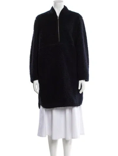 Pre-owned Hope Wool Coat In Blue