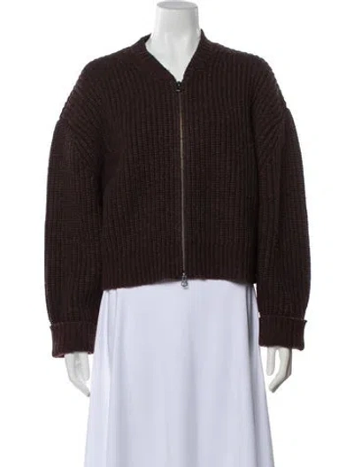 Pre-owned Hope Wool V-neck Sweater W/ Tags In Brown
