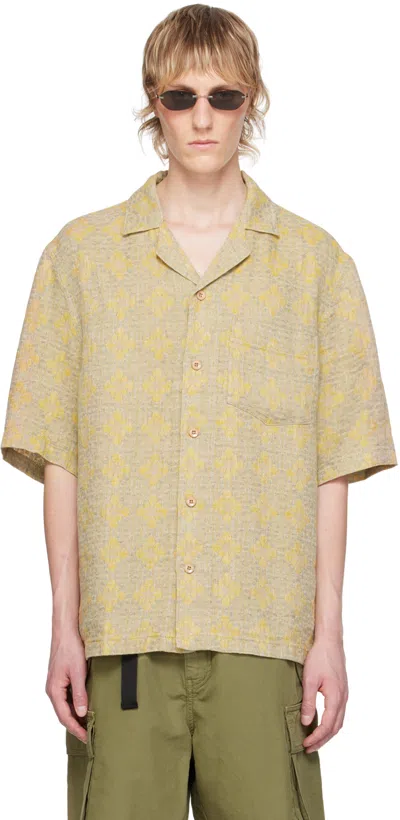 Hope Yellow Blues Shirt In Yellow Grey Flower