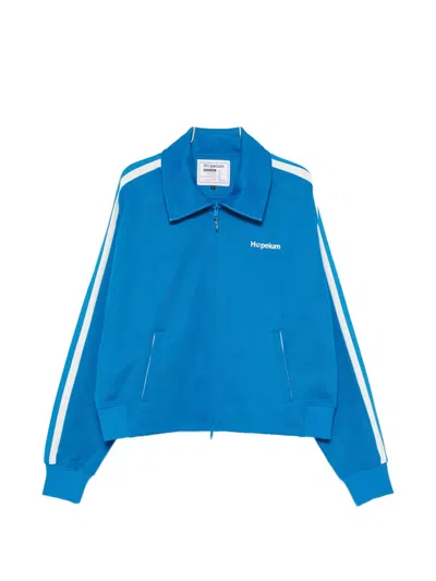 Hopeium Side-stripe Track Jacket In Blue