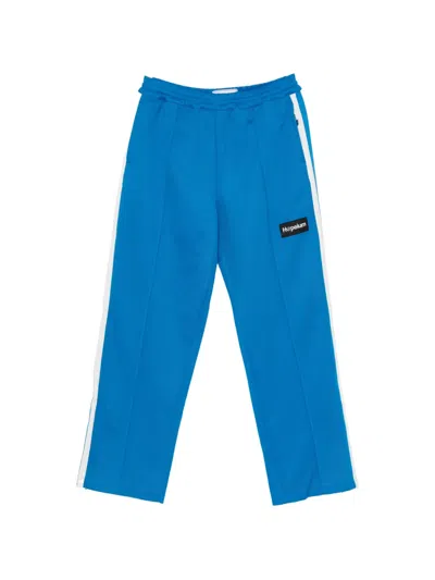 Hopeium Side-stripe Track Pants In Blue