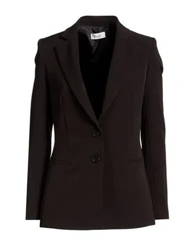 Hopper Woman Blazer Black Size 10 Polyester, Elastane