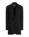 Hopper Woman Blazer Black Size 6 Viscose, Elastane In Black