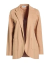 Hopper Woman Blazer Camel Size 12 Viscose, Polyamide, Elastane In Neutral