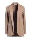 Hopper Woman Blazer Camel Size 4 Viscose, Nylon, Elastane In Beige