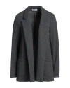 Hopper Woman Blazer Grey Size 8 Viscose, Polyester, Polyamide, Elastane In Grey