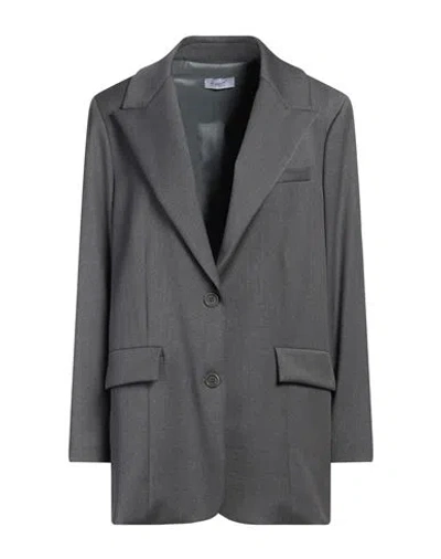 Hopper Woman Blazer Grey Size 4 Polyester, Viscose, Elastane