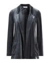 Hopper Woman Blazer Grey Size 6 Polyester, Elastane