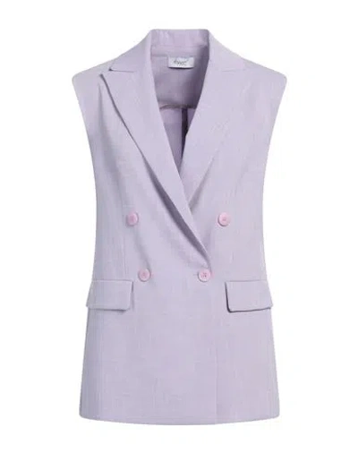 Hopper Woman Blazer Lilac Size 4 Polyester, Rayon, Elastane In Purple