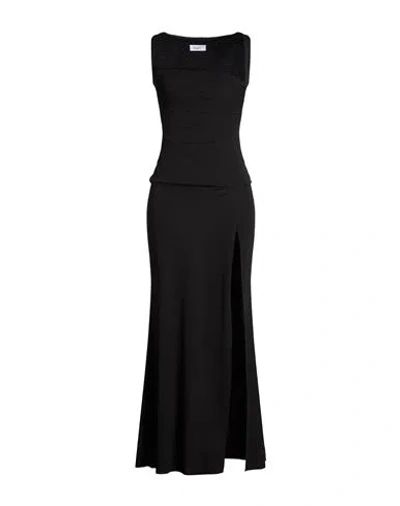 Hopper Woman Maxi Dress Black Size M Polyester, Elastane