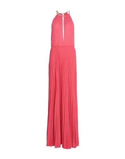 Hopper Woman Maxi Dress Coral Size L Polyester In Red