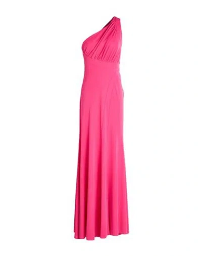 Hopper Woman Maxi Dress Fuchsia Size L Polyester, Elastane In Pink