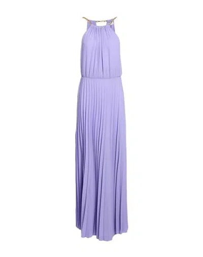 Hopper Woman Maxi Dress Lilac Size L Polyester In Purple