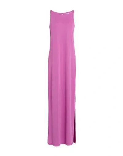 Hopper Woman Maxi Dress Mauve Size M Polyester, Elastane In Purple