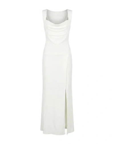 Hopper Woman Maxi Dress White Size S Polyester, Elastane