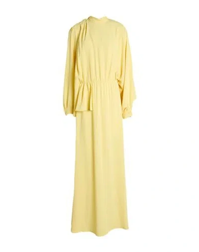 Hopper Woman Maxi Dress Yellow Size S Polyester