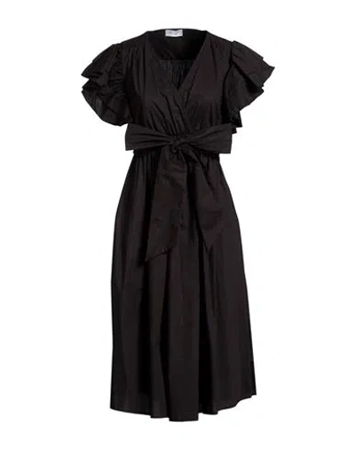 Hopper Woman Midi Dress Black Size M Cotton
