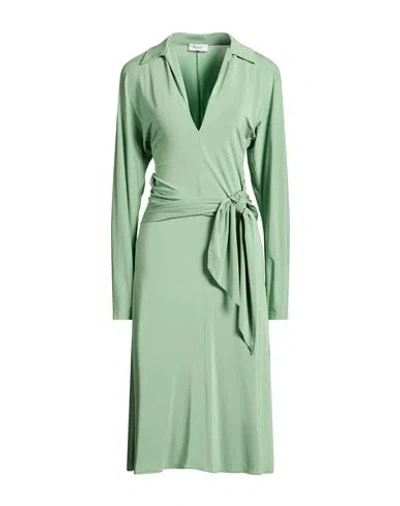 Hopper Woman Midi Dress Light Green Size 2 Viscose, Elastane