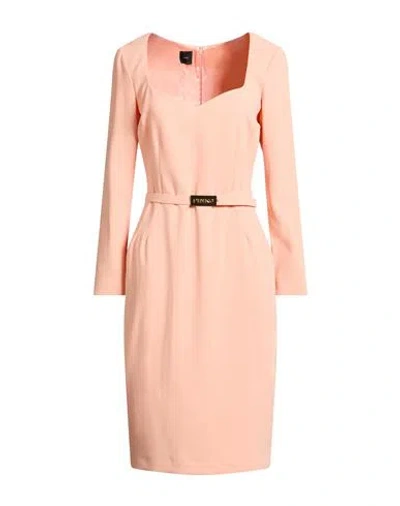 Hopper Woman Midi Dress Salmon Pink Size 6 Polyester, Elastane