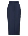 Hopper Woman Midi Skirt Blue Size 8 Polyester, Viscose, Elastane