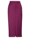 Hopper Woman Midi Skirt Mauve Size 6 Polyester, Viscose, Elastane In Purple