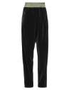 Hopper Woman Pants Dark Green Size 6 Polyester, Elastane In Green