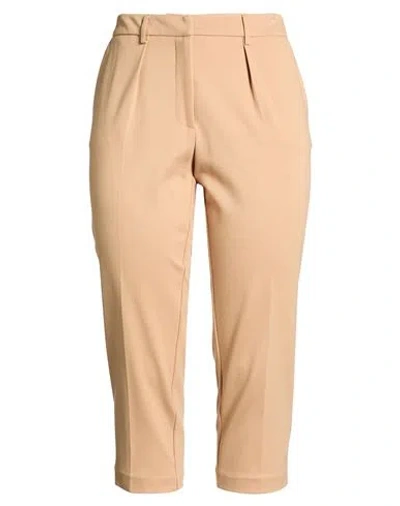 Hopper Woman Pants Sand Size 12 Viscose, Polyamide, Elastane In Brown