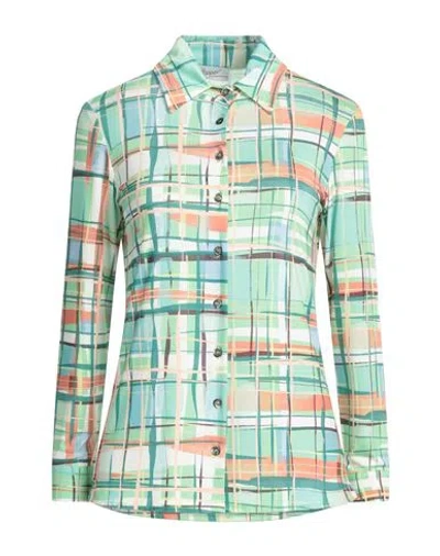 Hopper Woman Shirt Light Green Size 10 Viscose