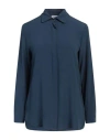 Hopper Woman Shirt Midnight Blue Size 6 Acetate, Silk